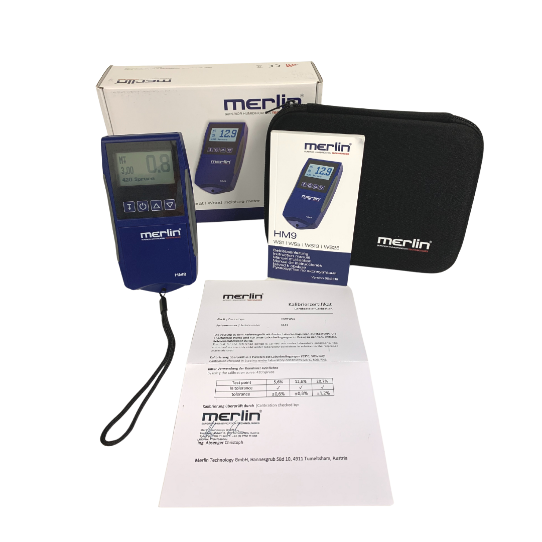 Pinless wood moisture meter Merlin moisture meters